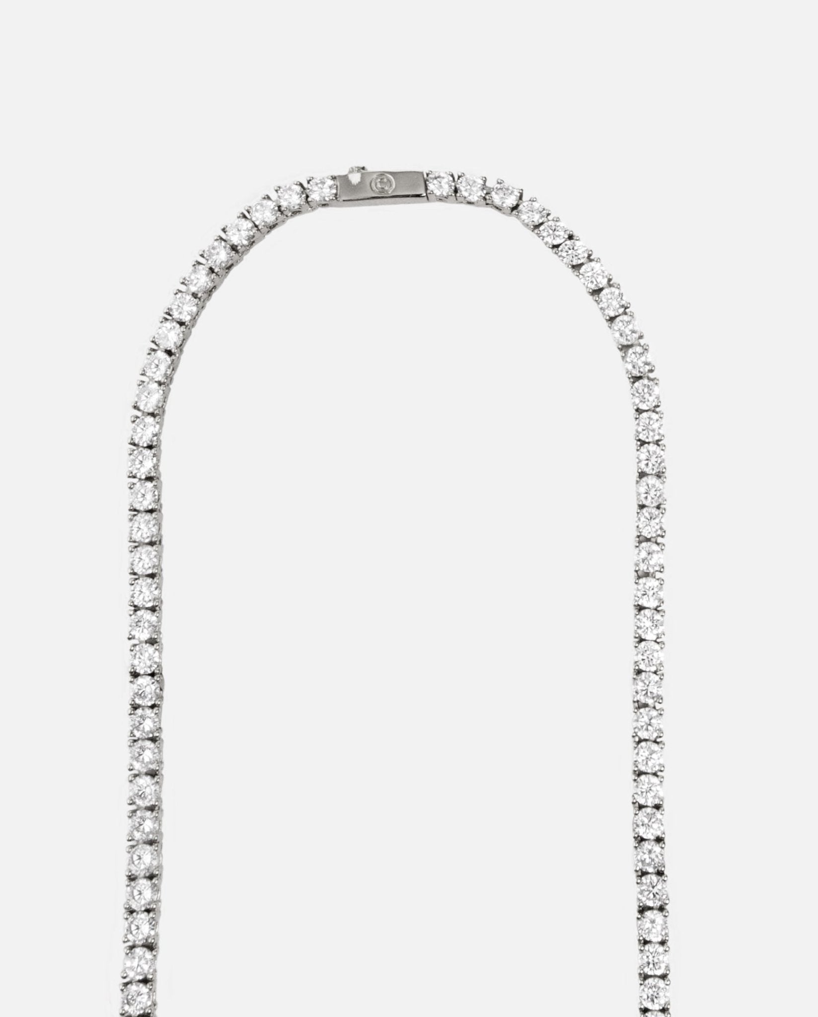 3mm Tennis Chain - White Gold - Cernucci